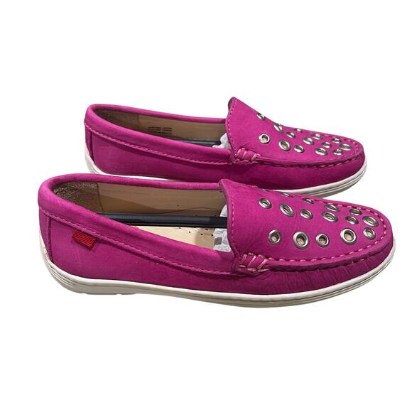 Marc Joseph NIB Mott St Pink Nubuck Leather Loafers Girls Size 13.5 - Picture 6 of 9